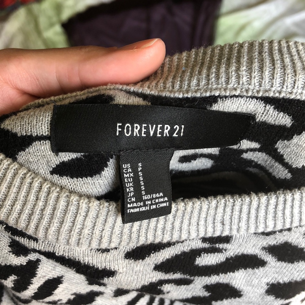Leopard print sweater
